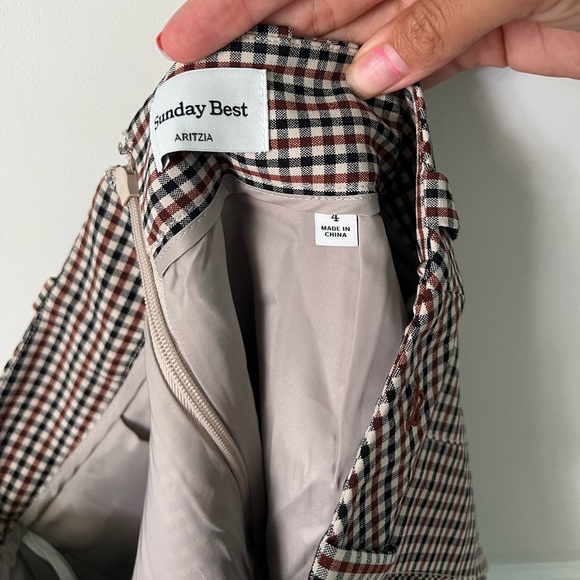 Sunday Best by Aritzia Micro Mini Plaid Skirt - Picture 7 of 11